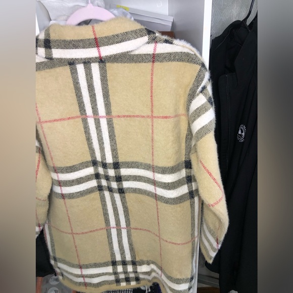 Cute cozy Cashmere feel fibers Nova check Tartan Plaid sweater. Size M/L - Picture 7 of 13